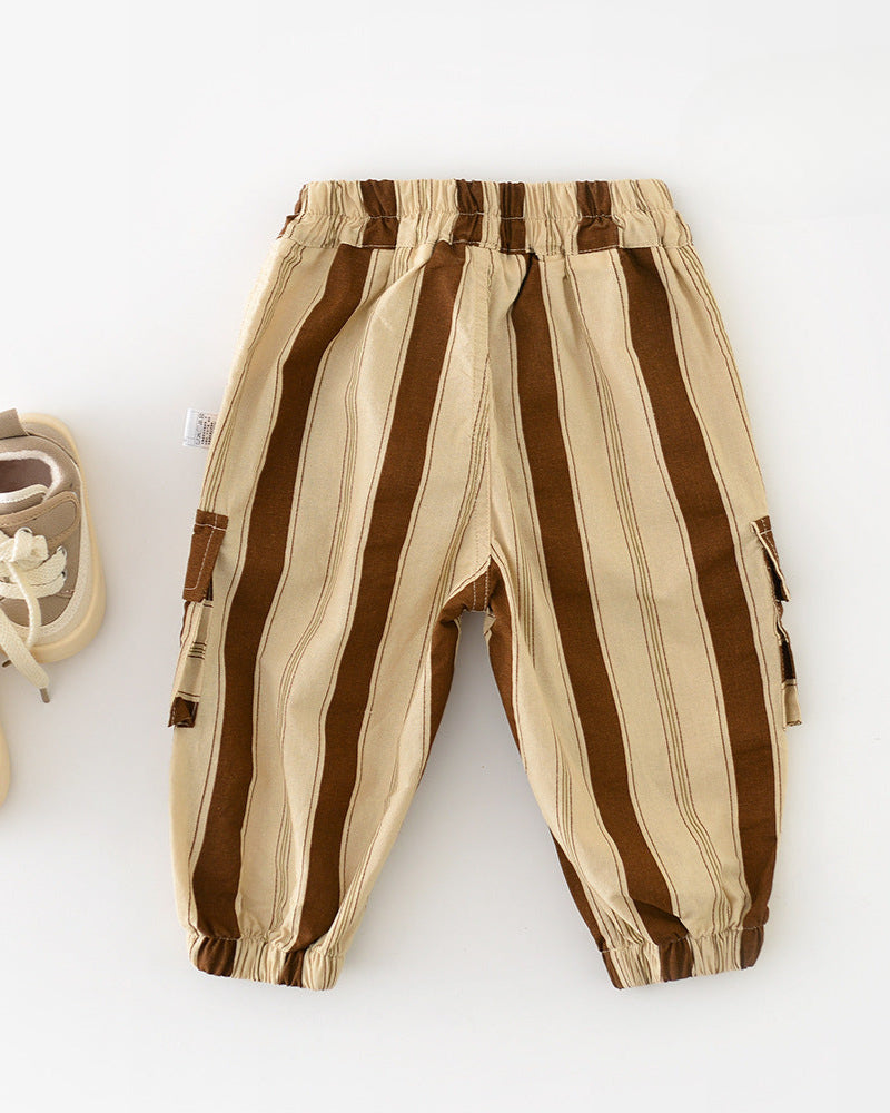 Bread Decor Casual Striped Baby Pants