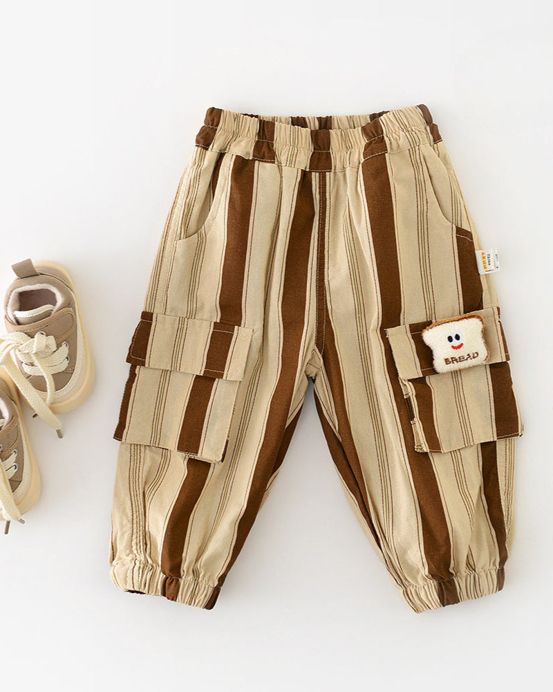 Bread Decor Casual Striped Baby Pants