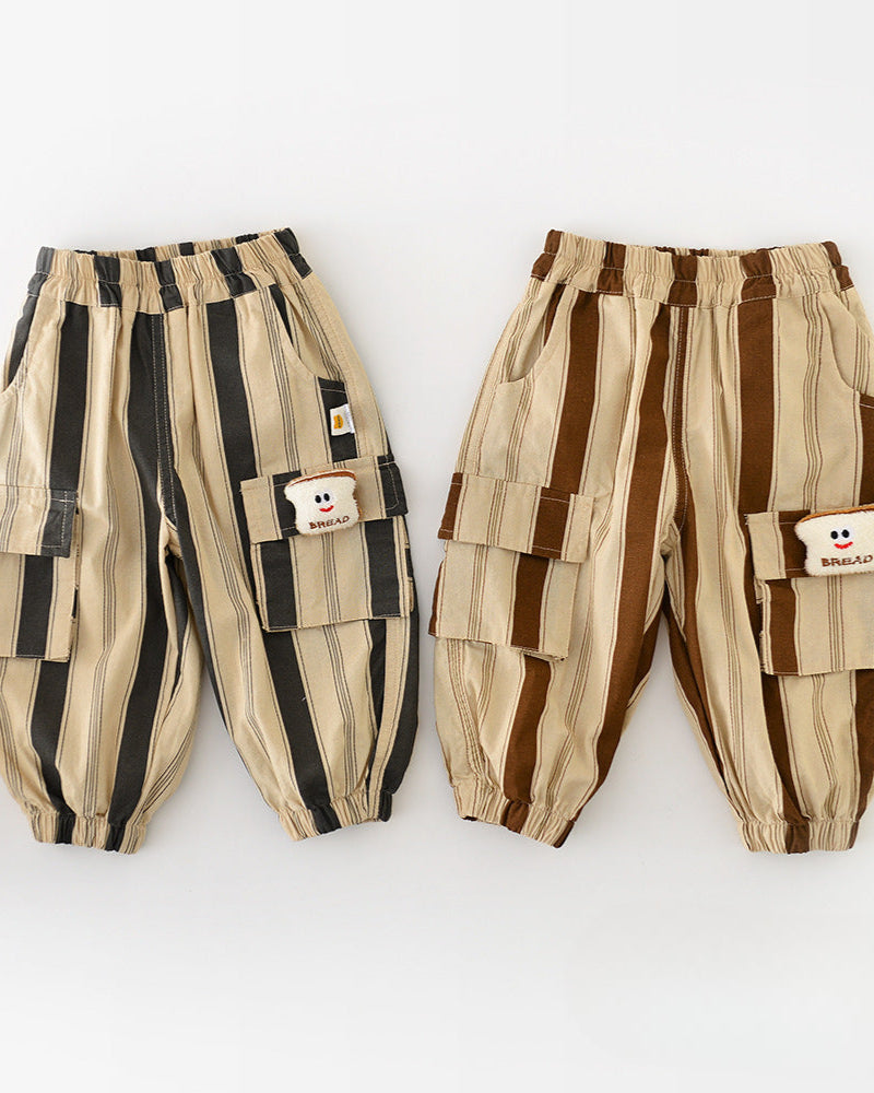 Bread Decor Casual Striped Baby Pants