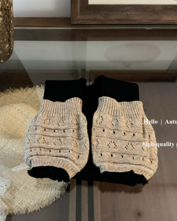Knitted Socks Decor Baby Leggings Pants