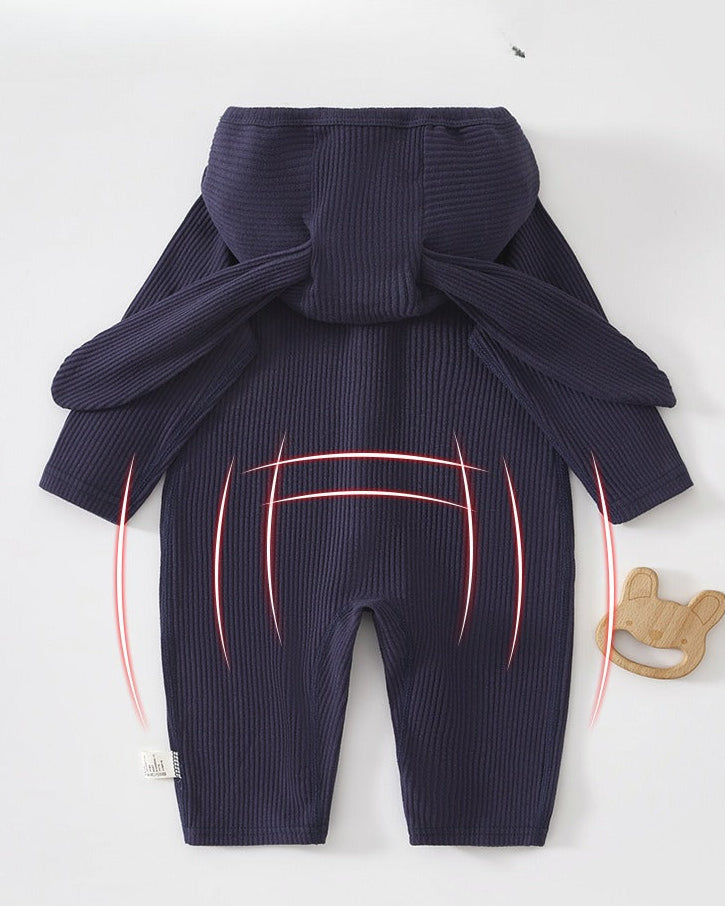 Rabbit Ear Hooded Long Sleeve Baby Jumpsuits
