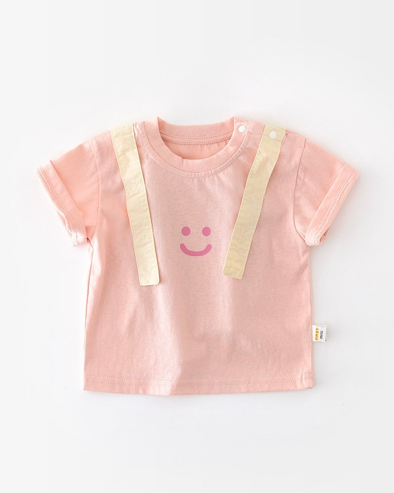 Casual Striped Pocket Design Baby Short Pants/Set