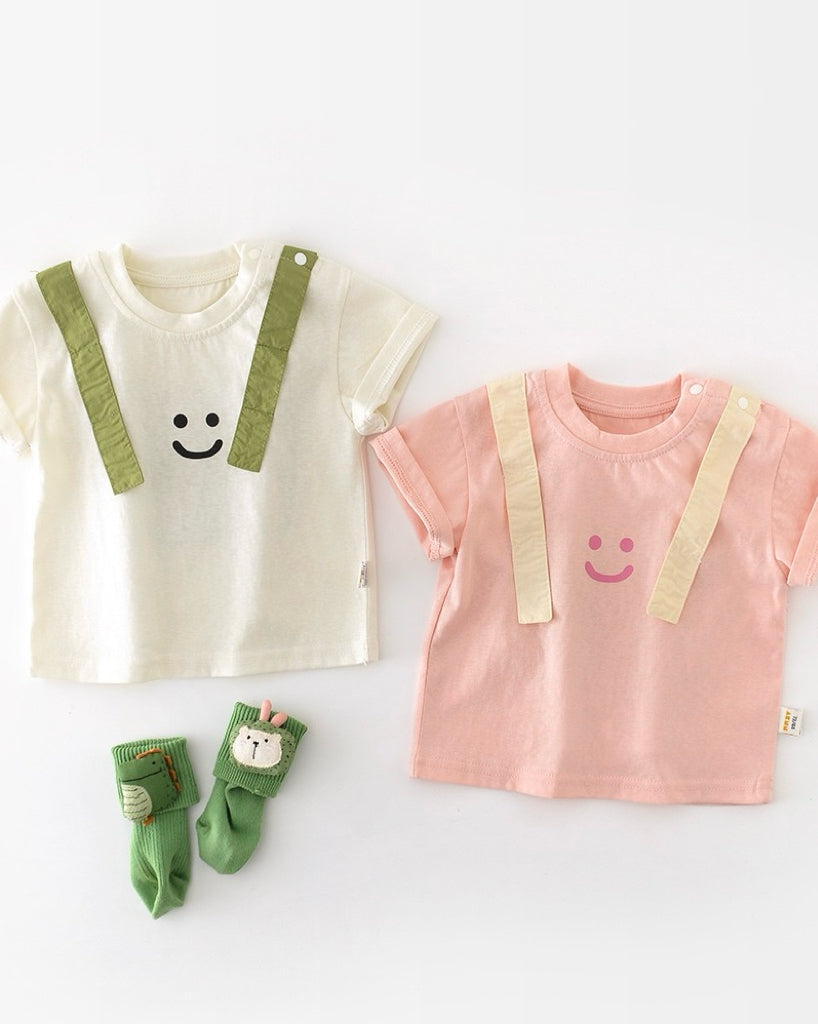 Casual Striped Pocket Design Baby Short Pants/Set
