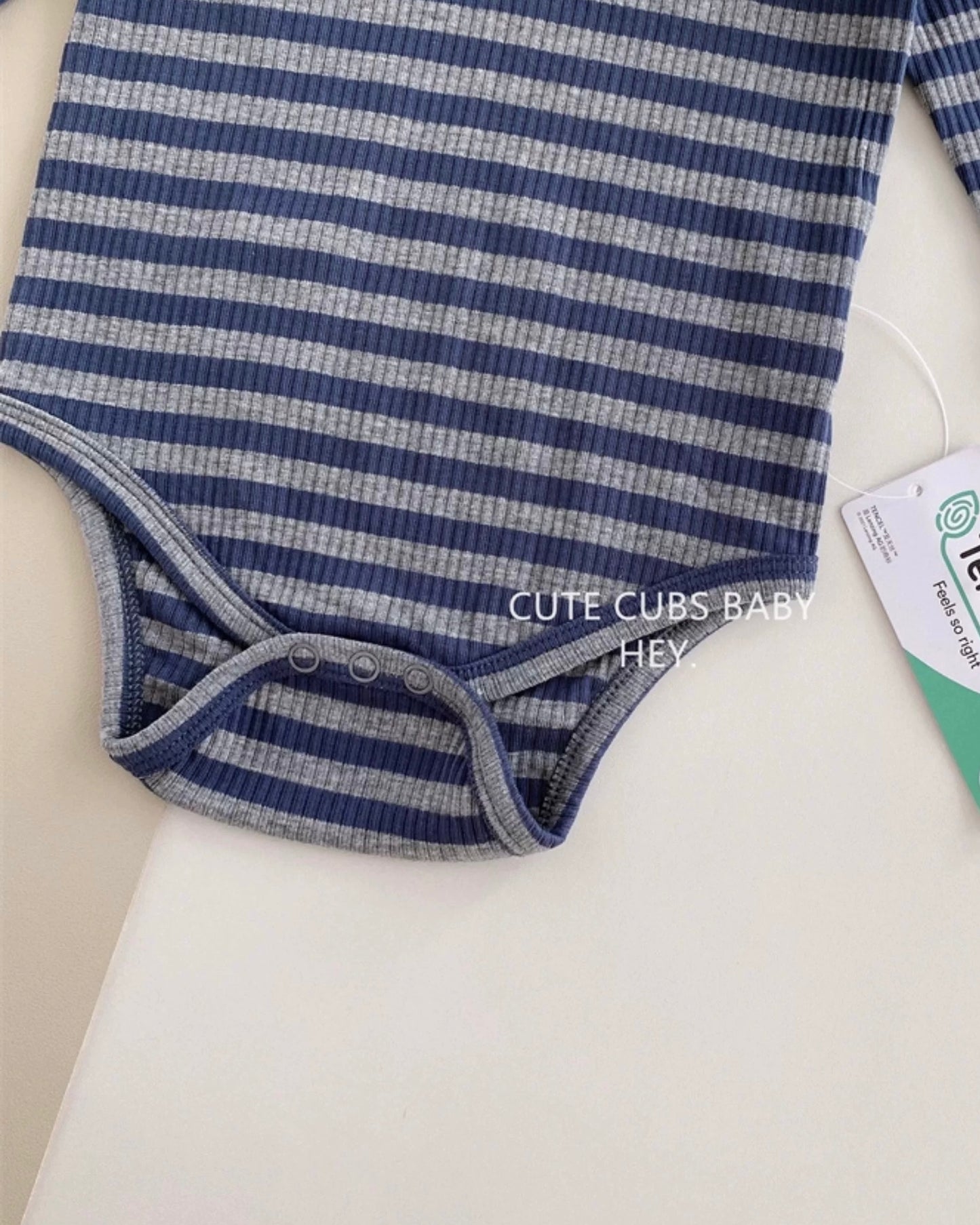 Modal Cotton Striped Long Sleeve Baby Jumpsuits Romper Pants