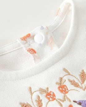 Bird Strawberry Pattern Cotton Baby Jumpsuits