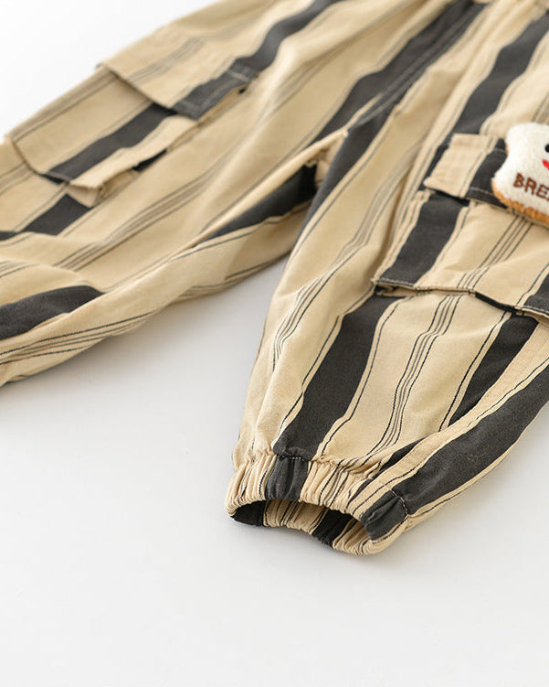 Bread Decor Casual Striped Baby Pants