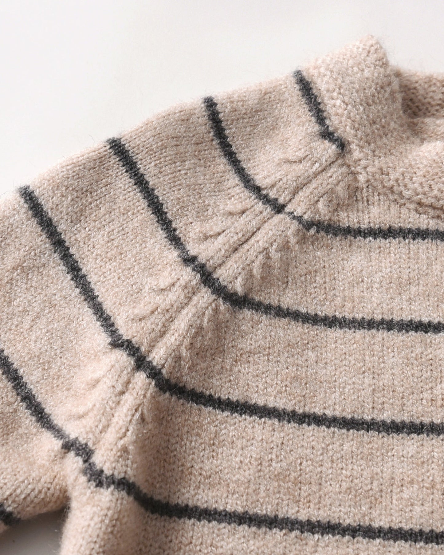 Striped Knitted Baby Romper Jumpsuits 2pcs Set