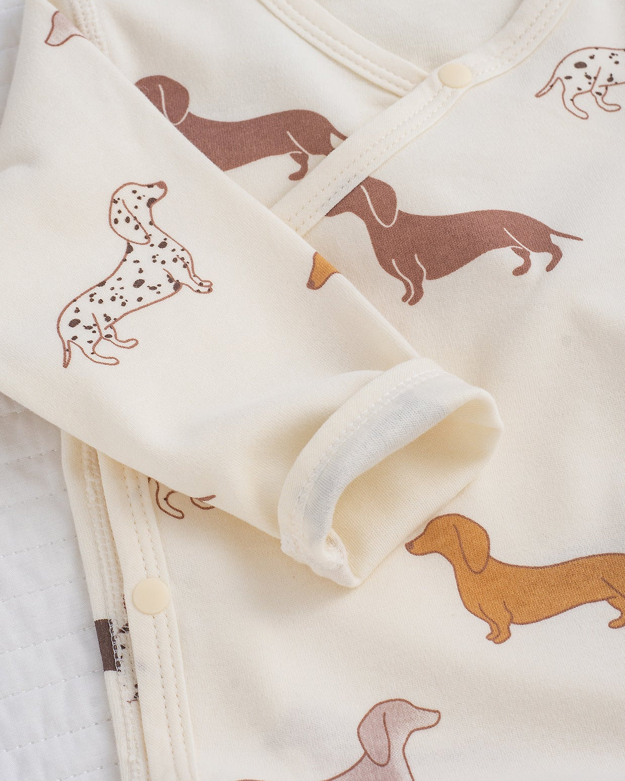 Animal Tree Pattern Cotton Long Sleeve Baby Romper
