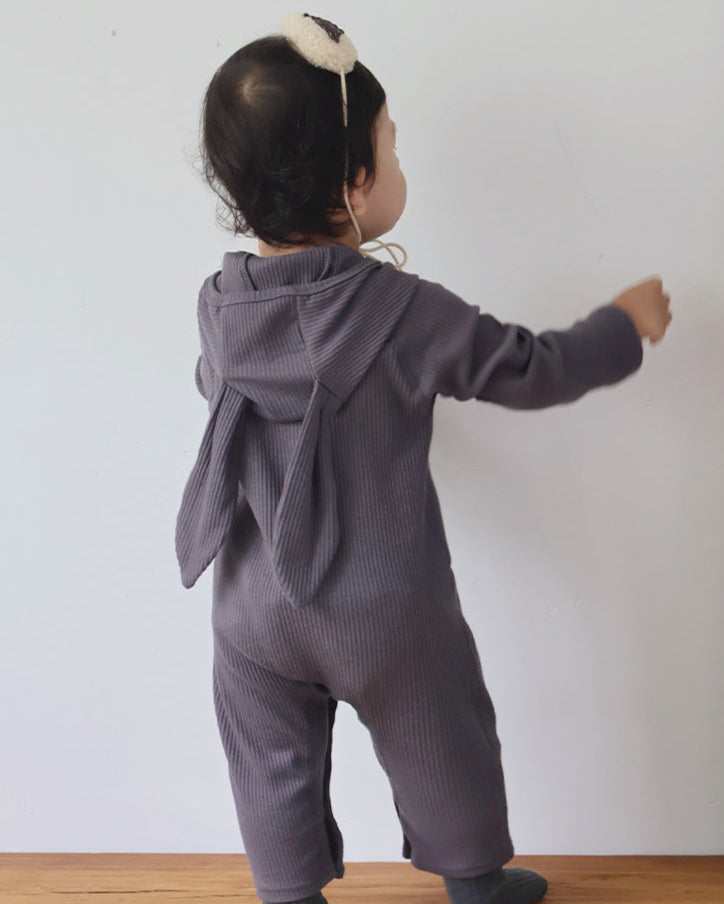 Rabbit Ear Hooded Long Sleeve Baby Jumpsuits