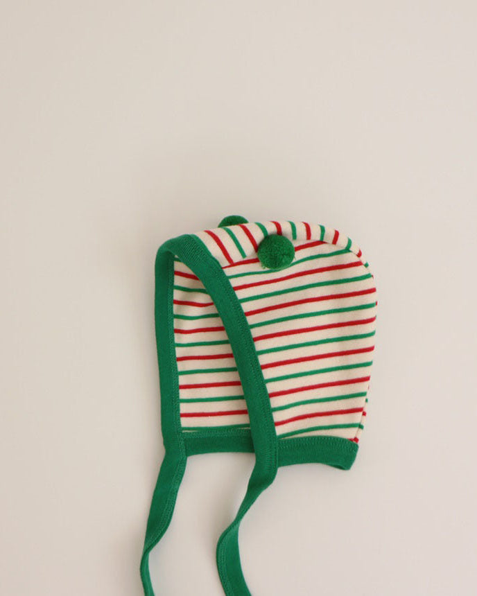 Christmas Striped Baby Jumpsuits with Hat