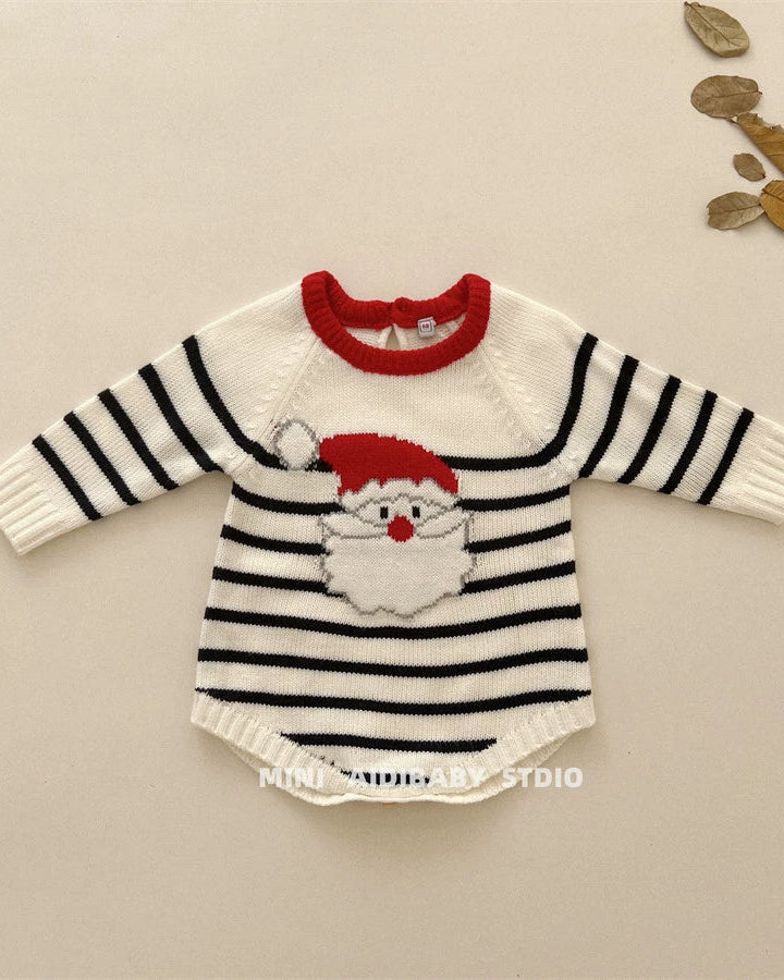 Santa Knitted Baby Sweater Jumpsuits Romper