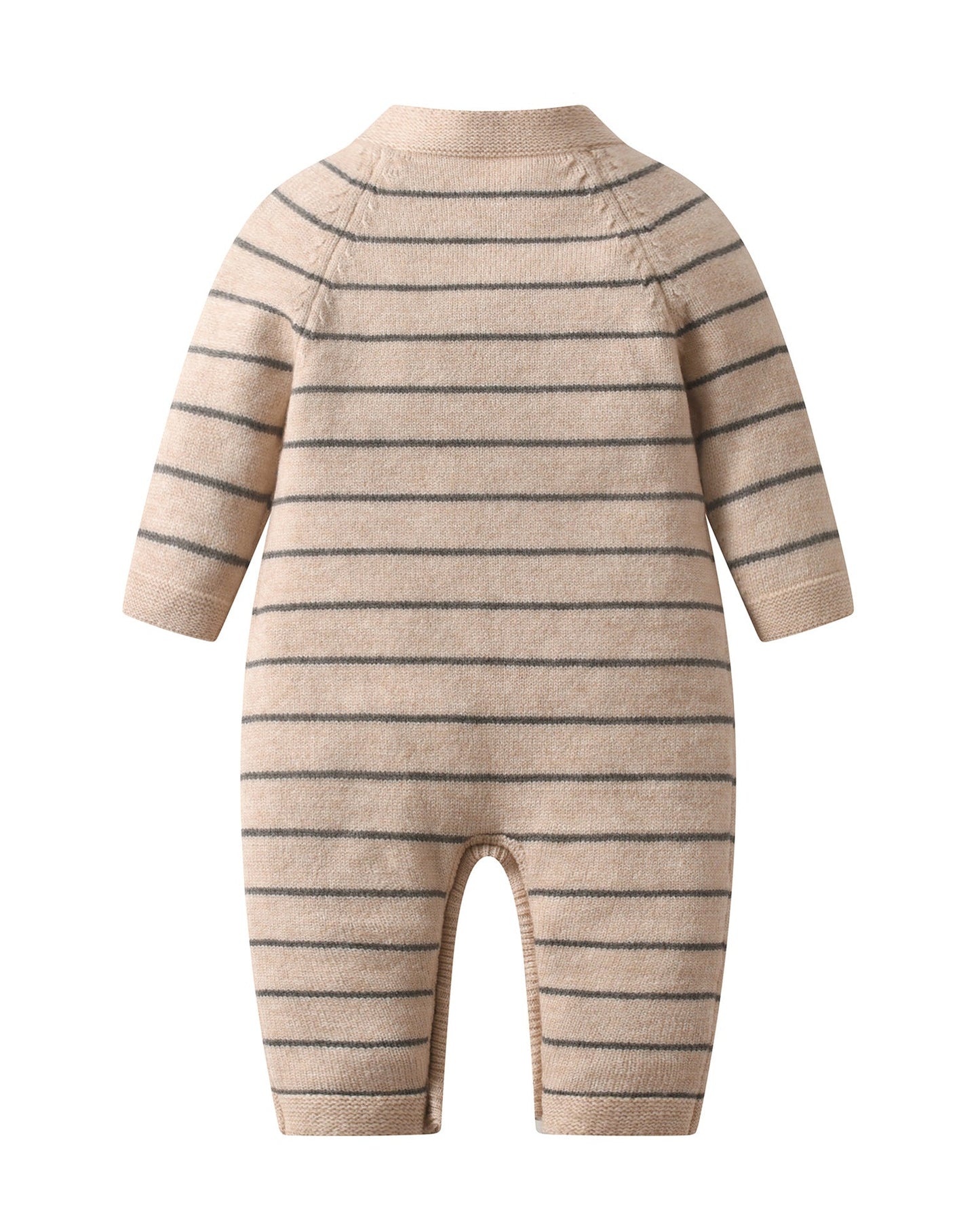 Striped Knitted Baby Romper Jumpsuits 2pcs Set