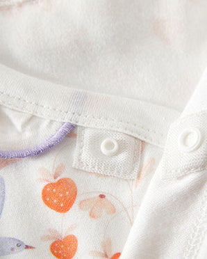 Bird Strawberry Pattern Cotton Baby Jumpsuits