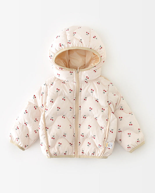 Printed Warm Baby Hooded Puffer Jacket
