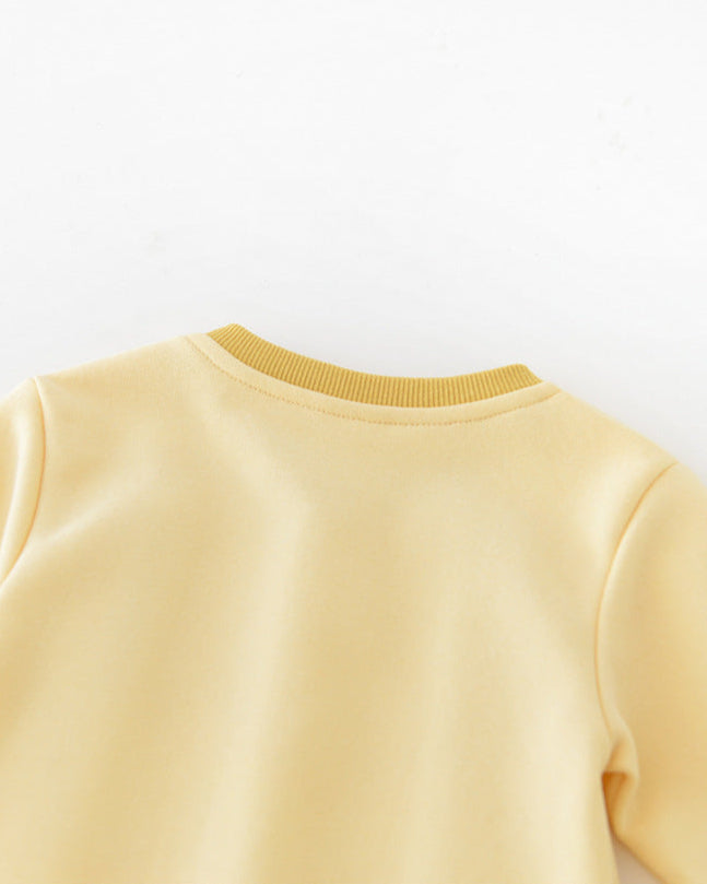Cartoon Banana Decor Long Sleeve Baby Jumpsuits