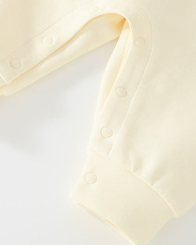 Circus Pattern Dot Collar Long Sleeve Baby Jumpsuits