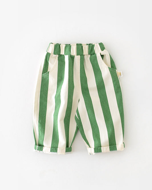 بنطلون أطفال مخطط كاجوال بألوان متعددة