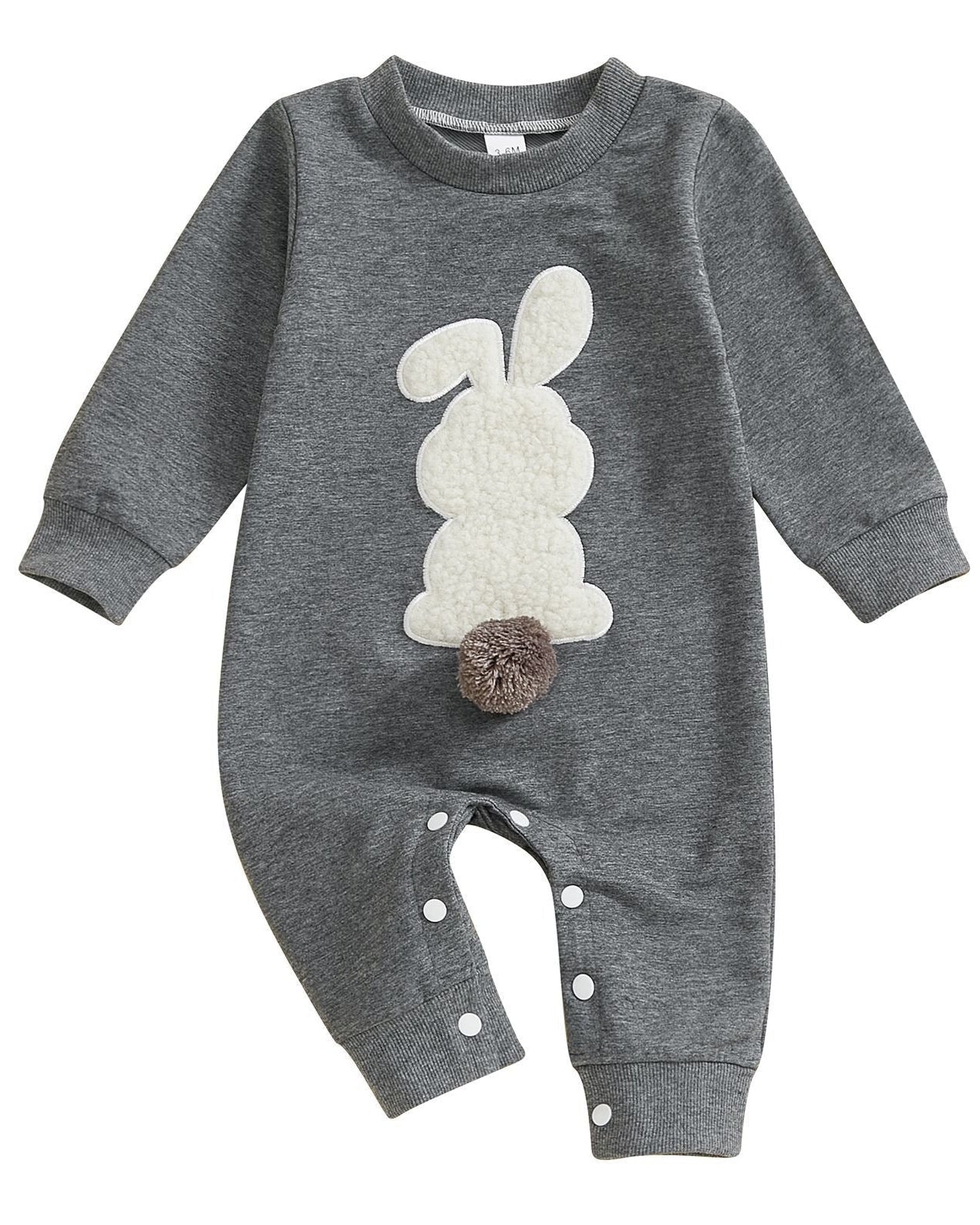 Rabbit Ball Decor Long Sleeve Baby Jumpsuits