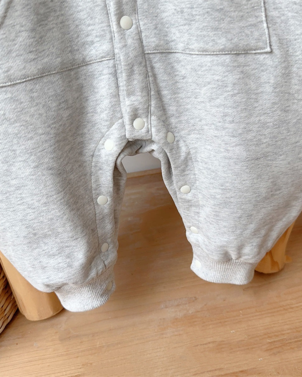 Puppy Ear Hooded Long Sleeve Baby Jumpsuits