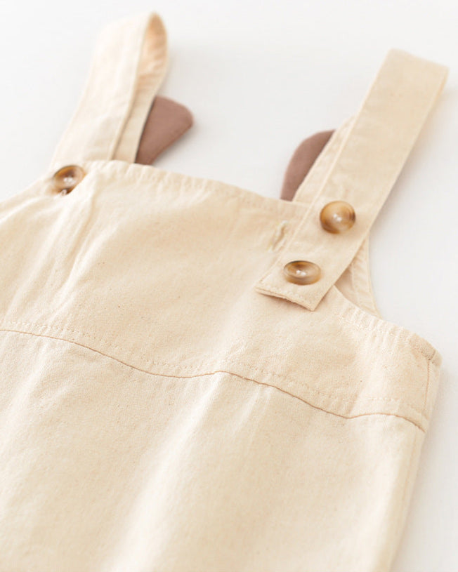 Color Block T-shirt Bear Baby Jumpsuits Set