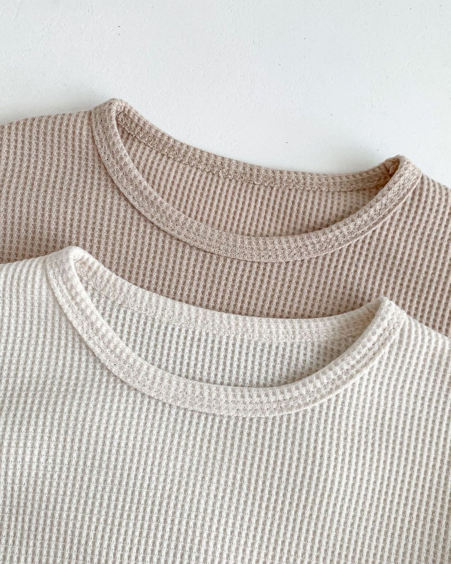 Waffled Bear Pocket Baby Pullover&Pants Set