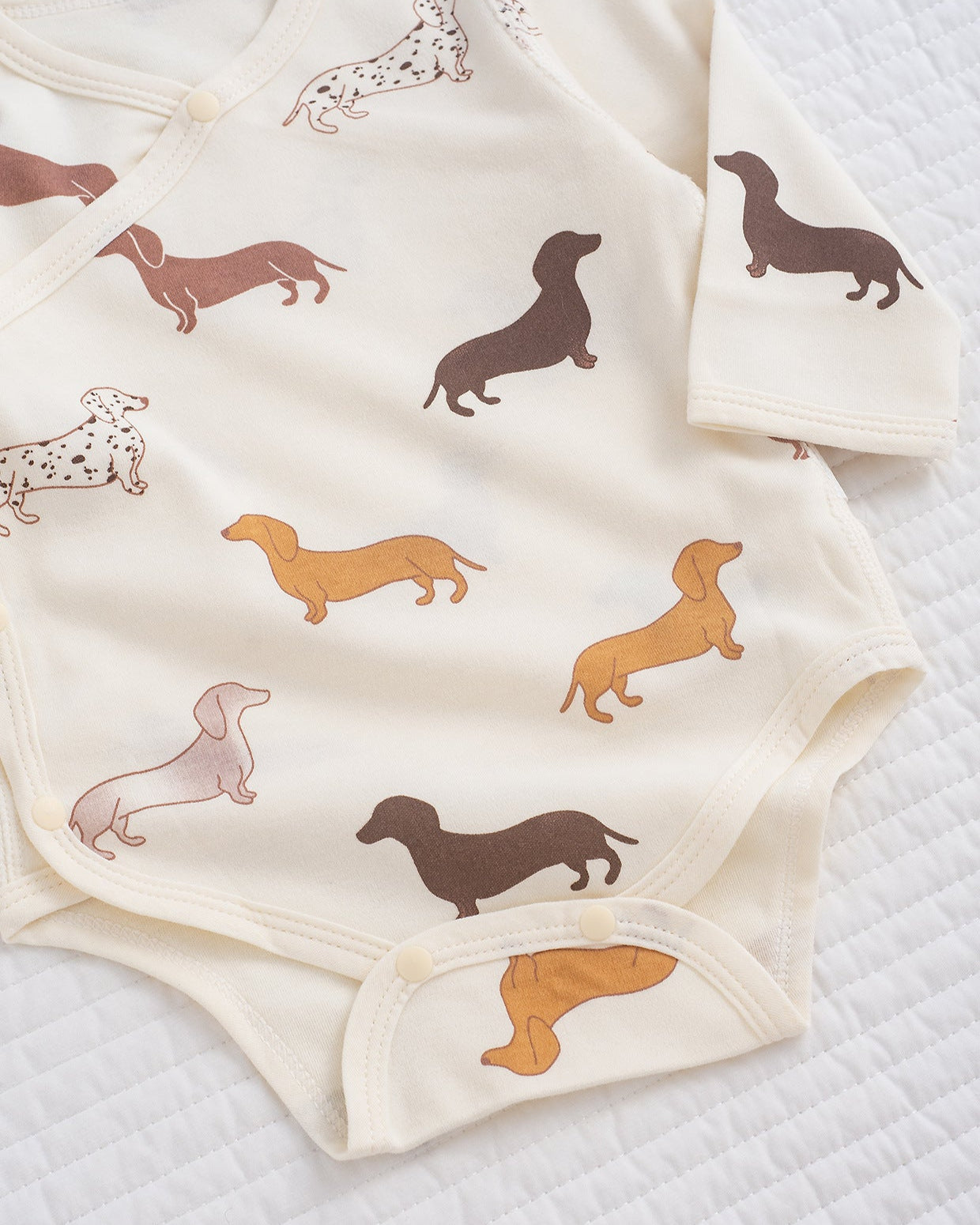 Animal Tree Pattern Cotton Long Sleeve Baby Romper