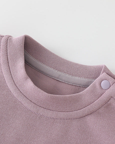 OK HI Letter Decor Long Sleeve Baby Jumpsuits
