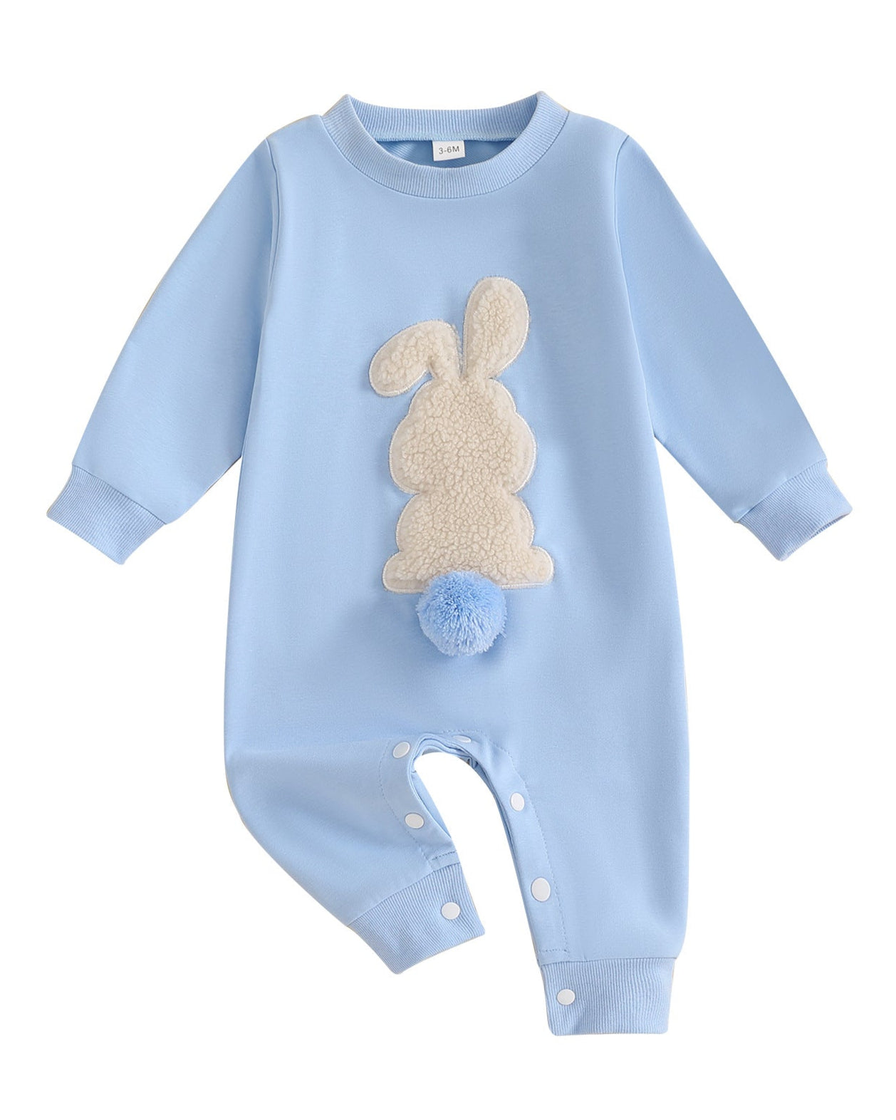 Rabbit Ball Decor Long Sleeve Baby Jumpsuits