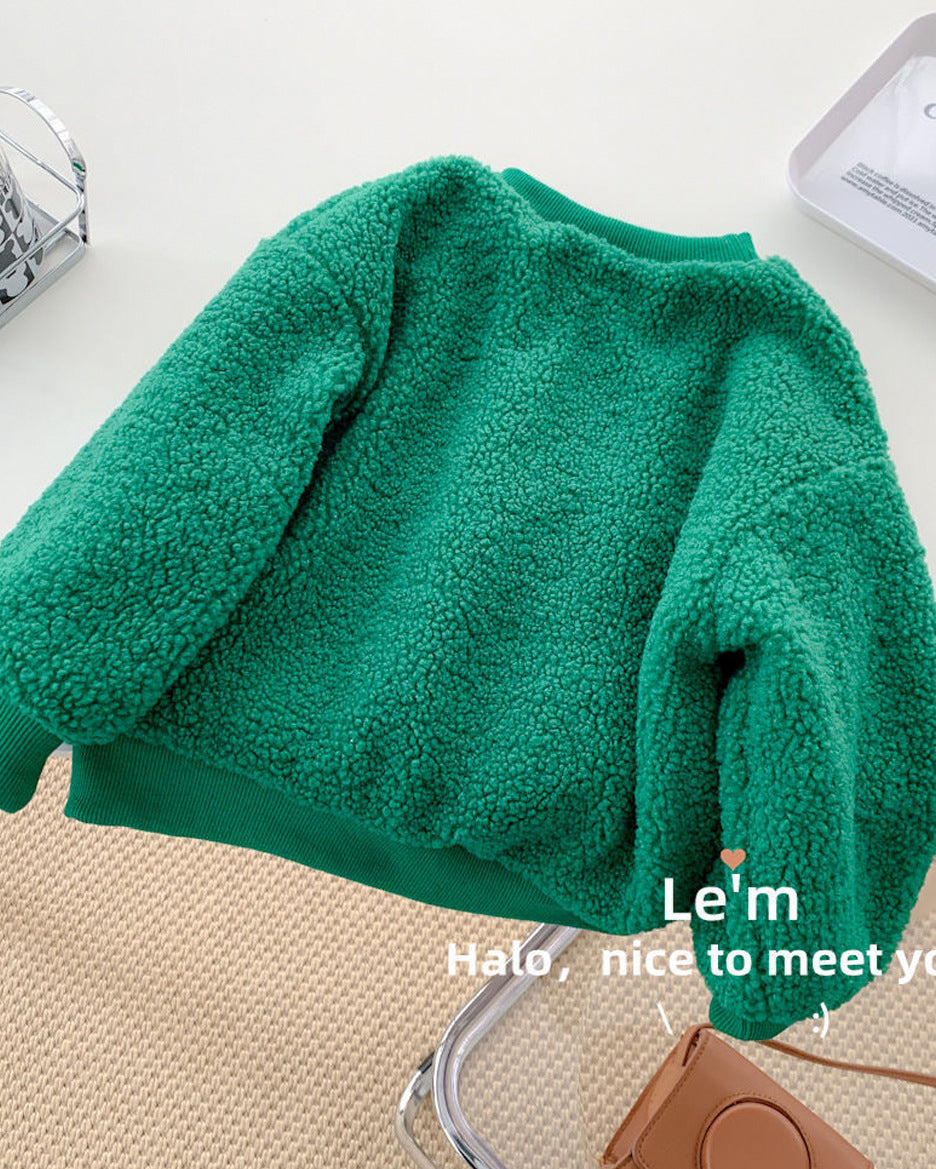 Christmas Pattern Fleece Baby Hoodie