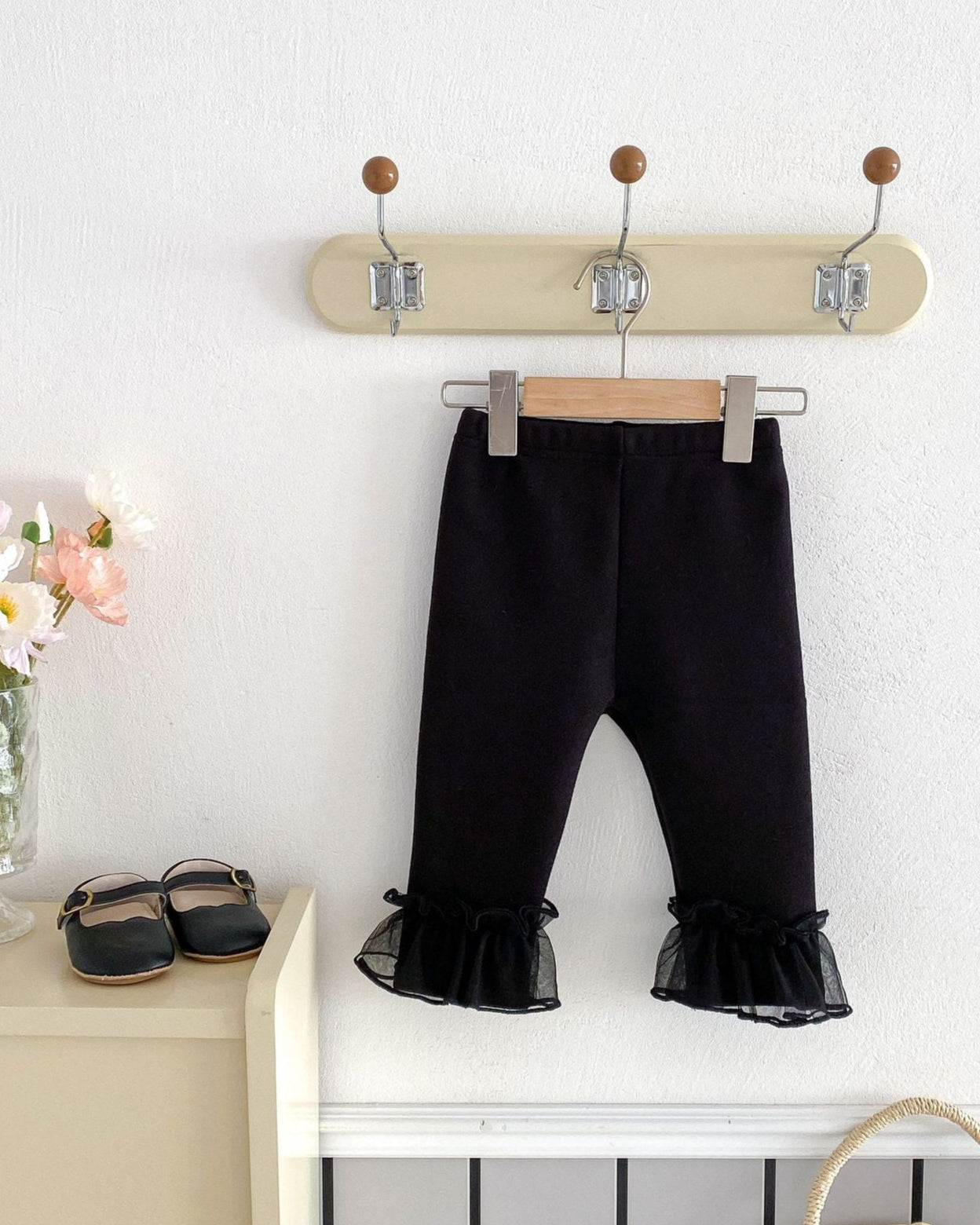 Warm Lace Decor Cotton Baby Pants