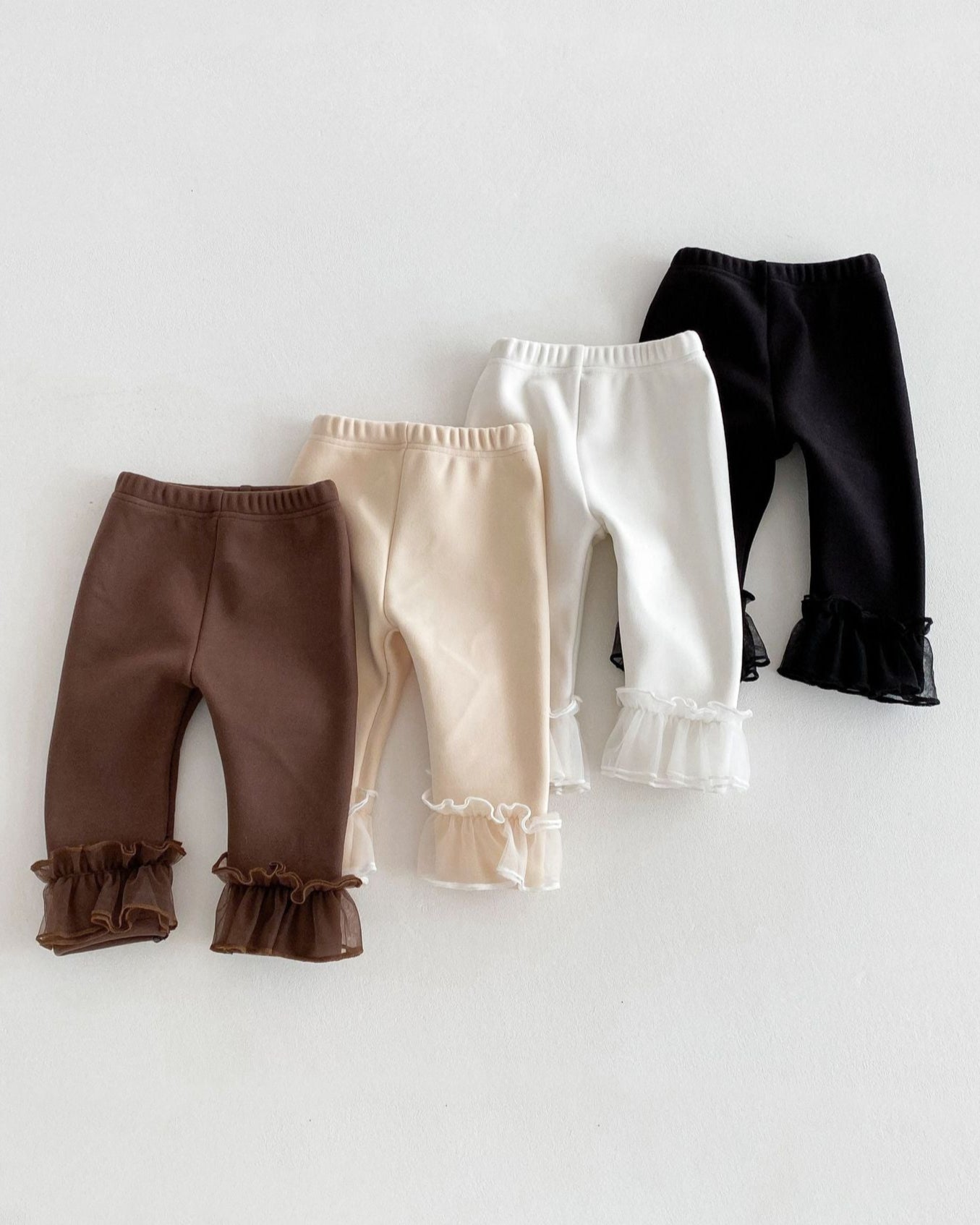 Warm Lace Decor Cotton Baby Pants