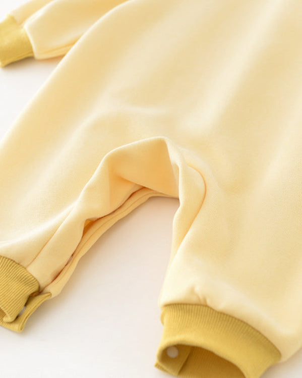 Cartoon Banana Decor Long Sleeve Baby Jumpsuits