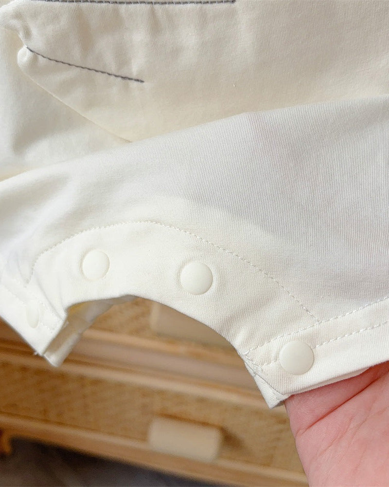 Duck Pattern Short Sleeve Baby Jumpsuits