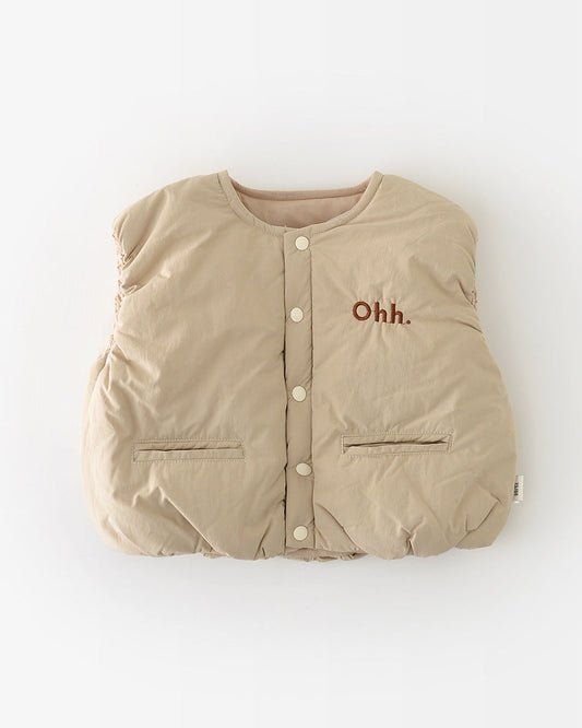 Pocket Design Sleeveless Baby Puffer Vest