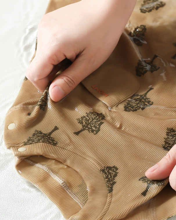 Tree Animal Soft Long Sleeve Baby Jumpsuits