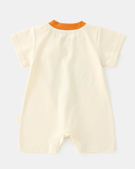 Snail House Printed Short Sleeve Baby Jumpsuits