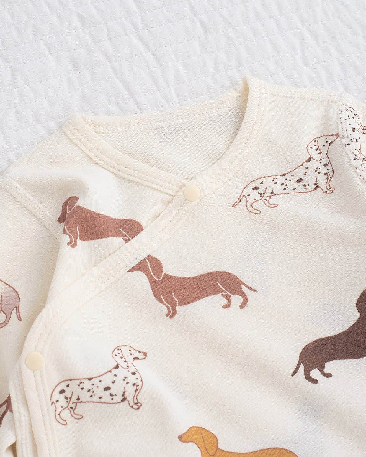 Animal Tree Pattern Cotton Long Sleeve Baby Romper