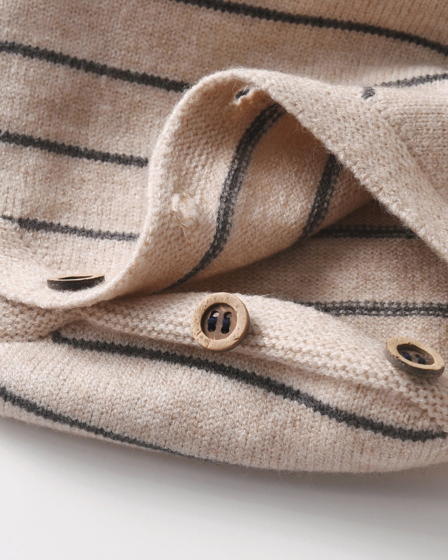 Striped Knitted Baby Romper Jumpsuits 2pcs Set