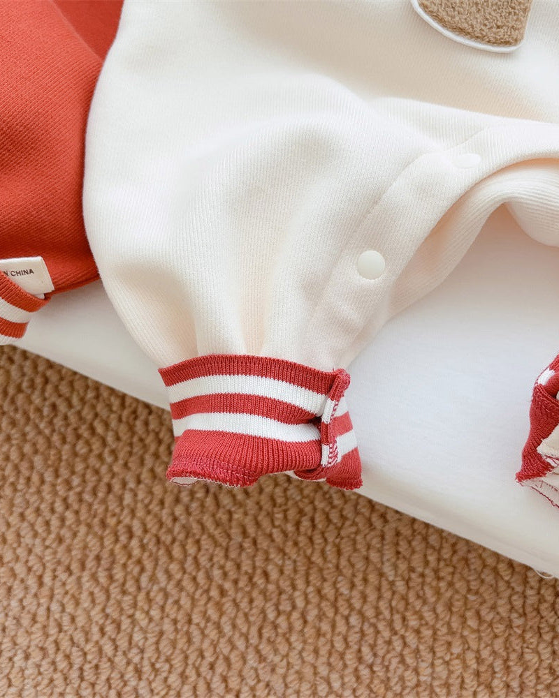 Doll Decor Long Sleeve Baby Jumpsuits