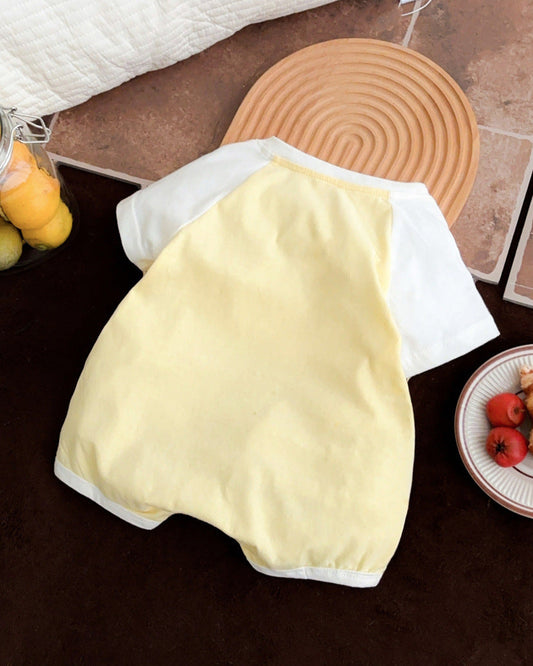 رومبير أطفال بأكمام قصيرة مزين بعلامة حيوان