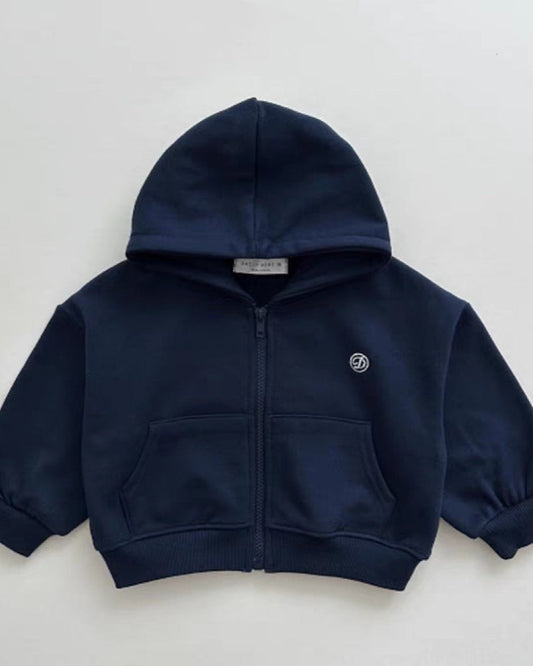 Casual Zipped Baby Coat Pants 2pcs Set