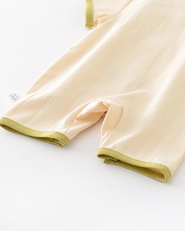 Crocodile Embroidered Short Sleeve Baby Jumpsuits