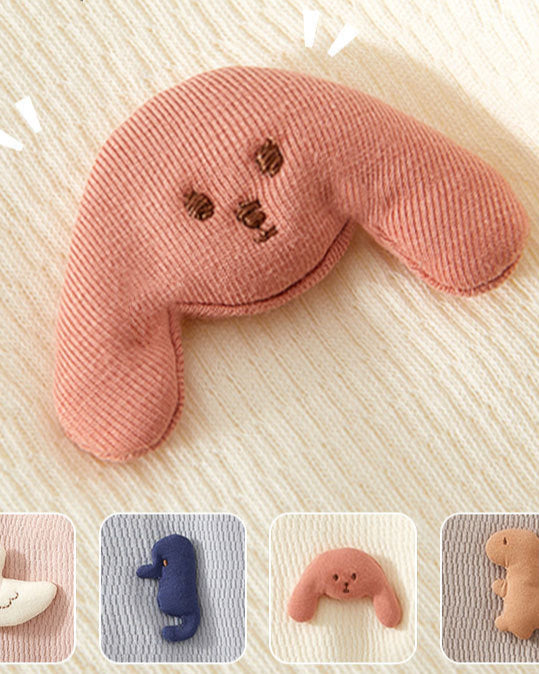 Cotton Solid Color Toy Long Sleeve Baby Jumpsuits