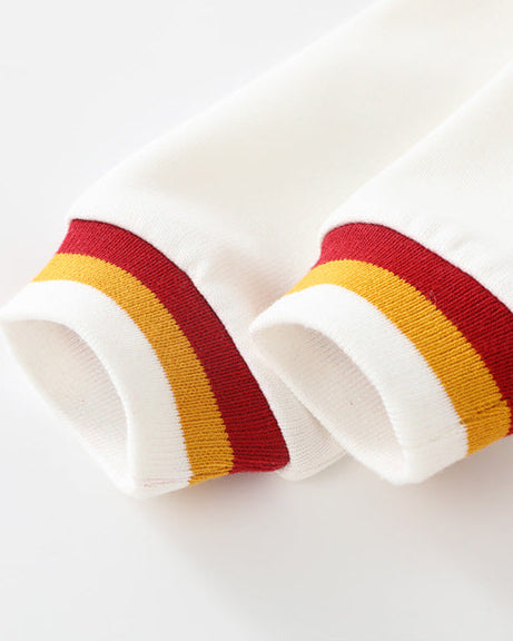 French Fries Decor Long Sleeve Baby Jumpsuits
