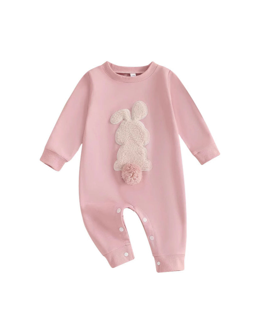 Rabbit Ball Decor Long Sleeve Baby Jumpsuits
