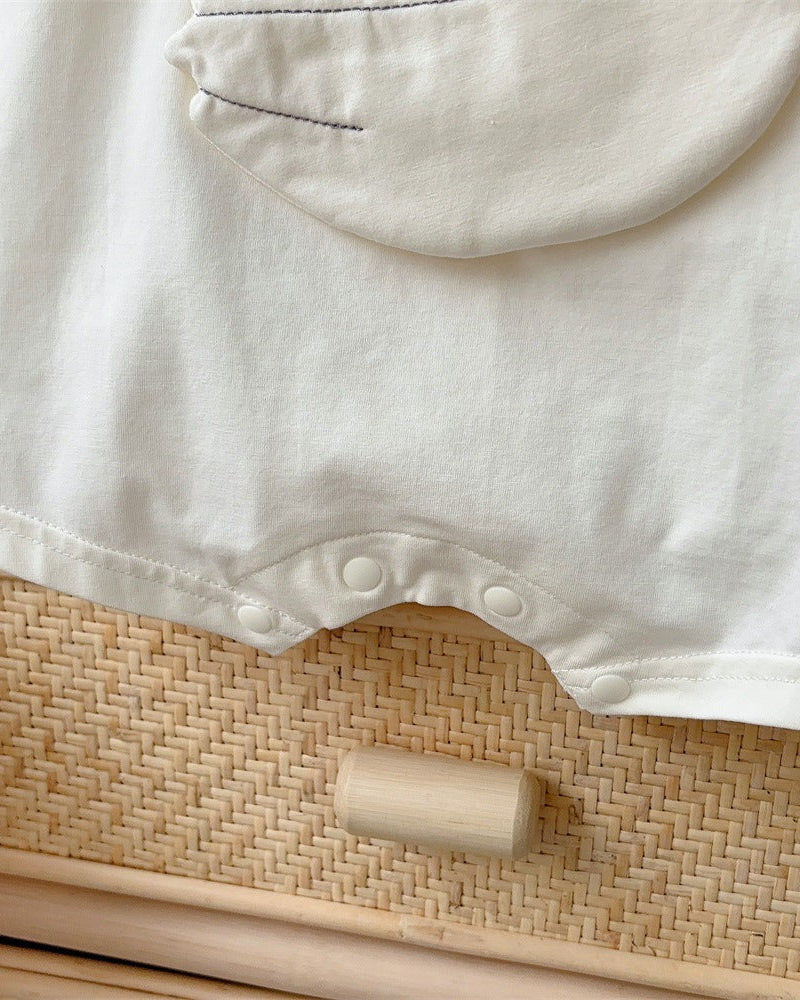 Duck Pattern Short Sleeve Baby Jumpsuits