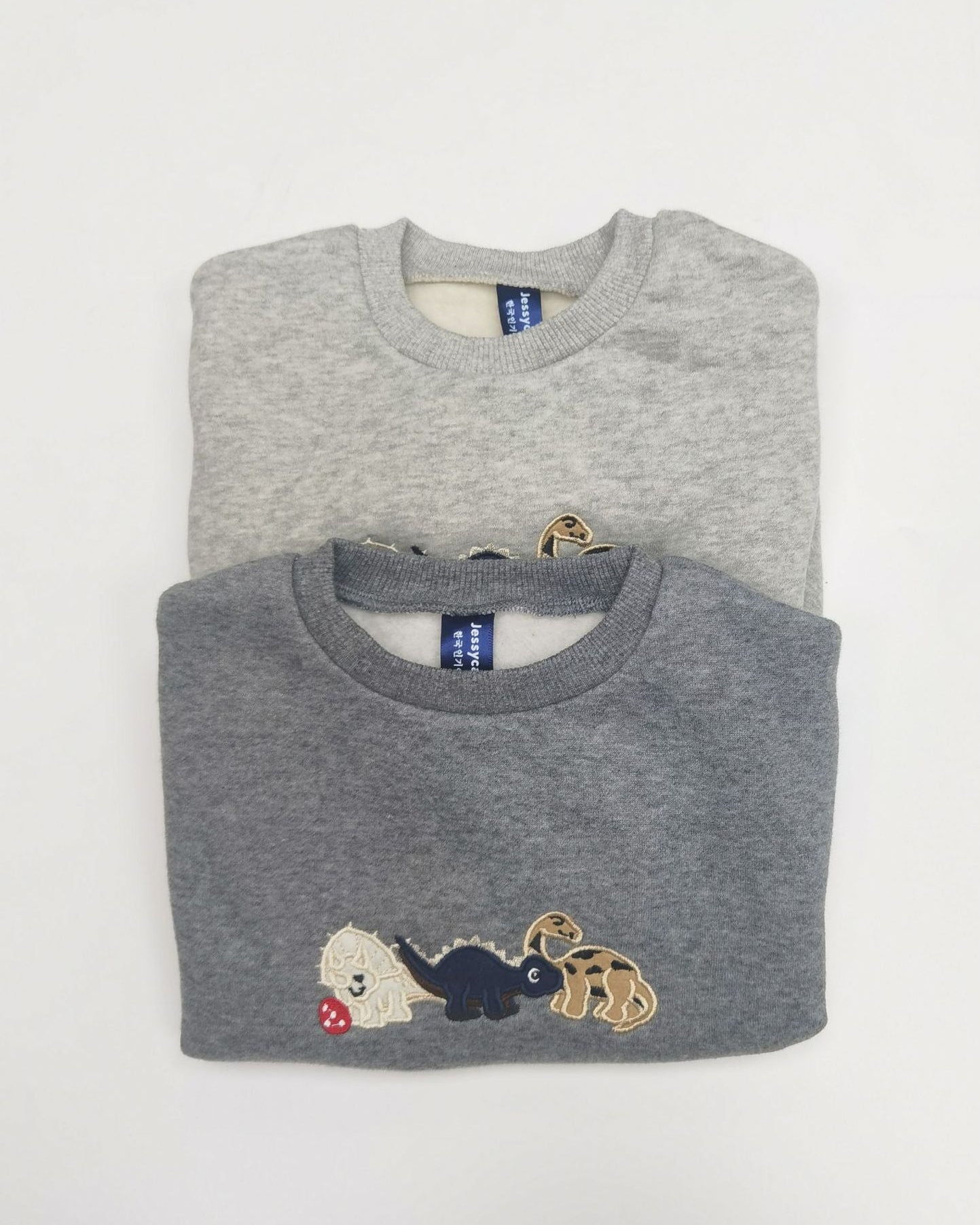 Dinosaur Pattern Fleece Long Sleeve Baby Romper