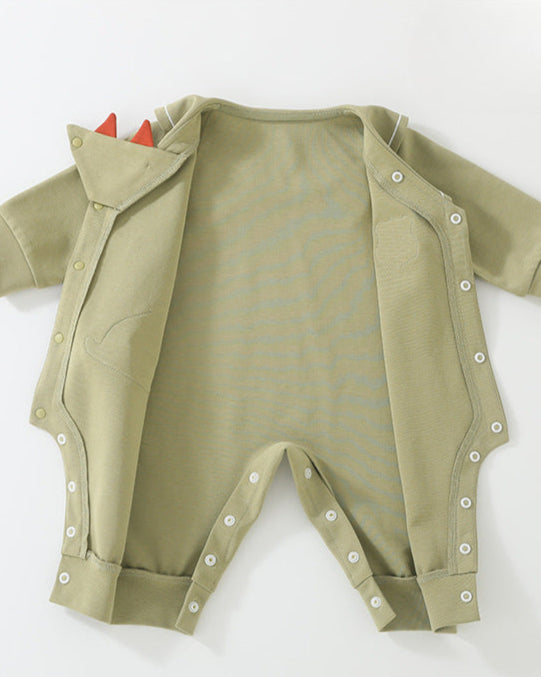 Fox Pattern Long Sleeve Baby Jumpsuits