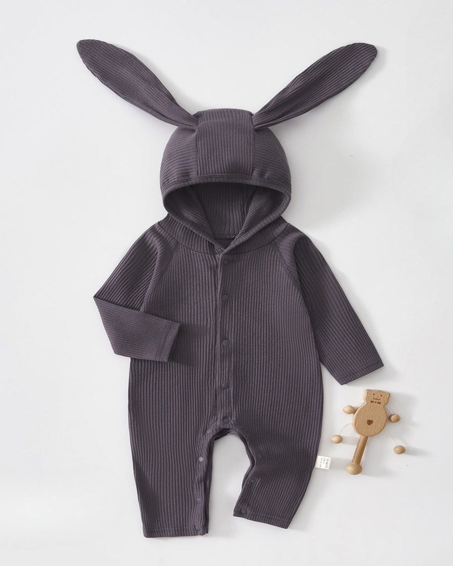 Rabbit Ear Hooded Long Sleeve Baby Jumpsuits