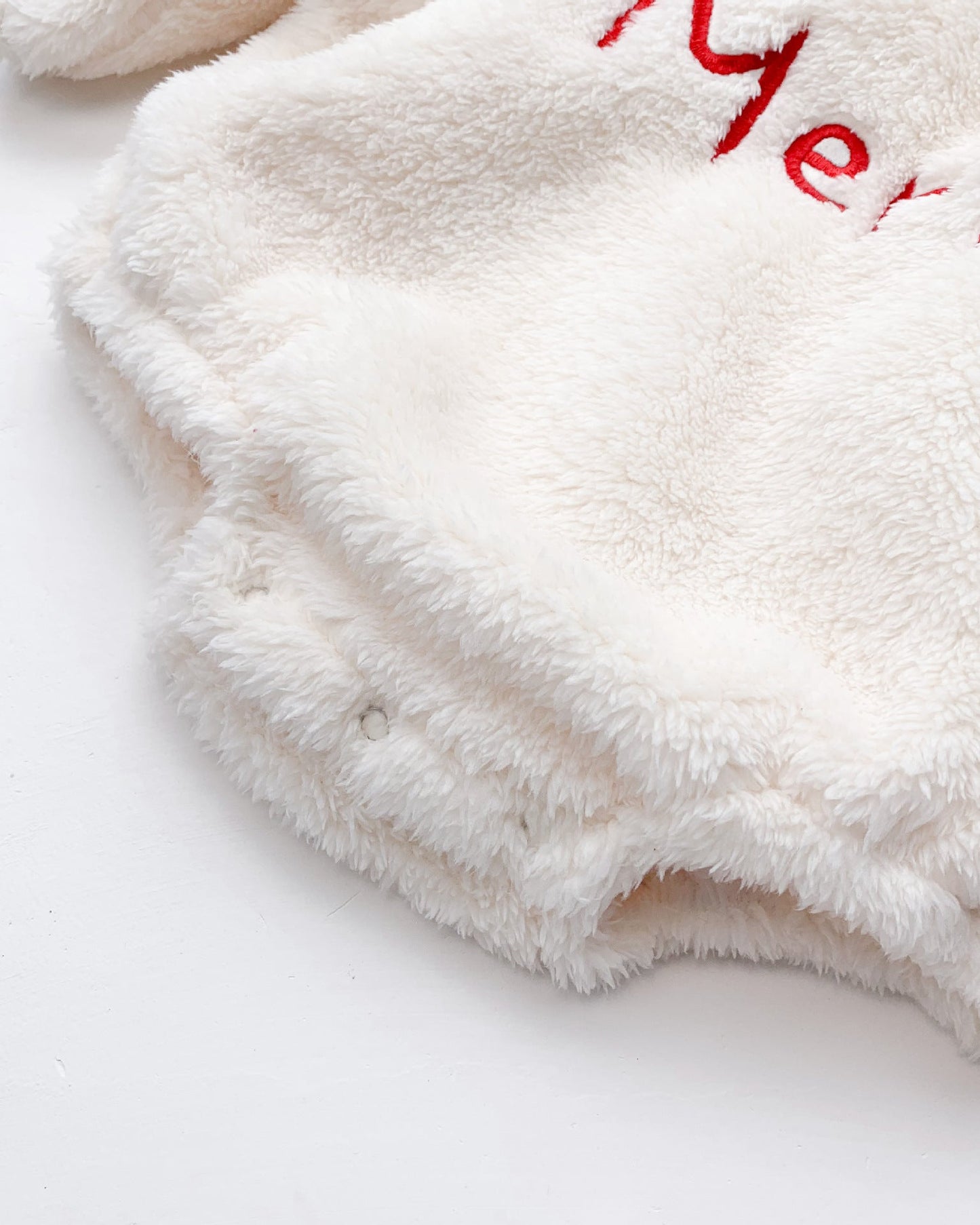 Merry Christmas Fleece Baby Romper with Hat